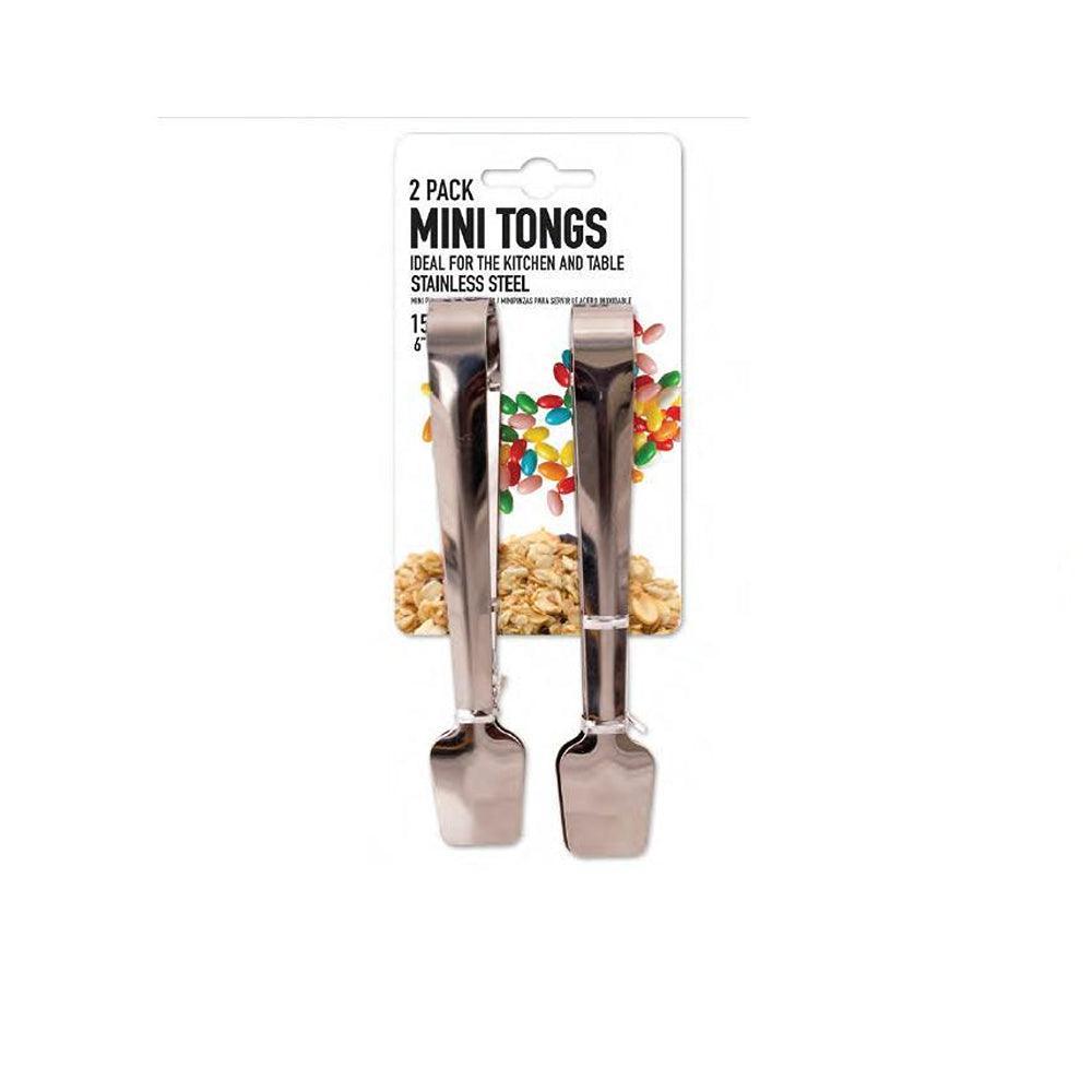 Stainless Steel Mini Tongs | 2 Pack - Choice Stores