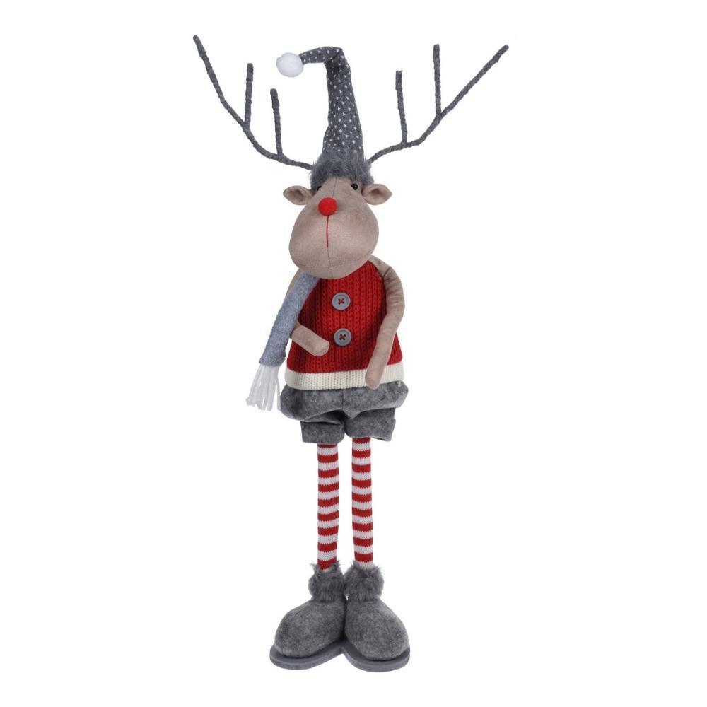 Standing Stripped Moose Decoration | 56cm - Choice Stores