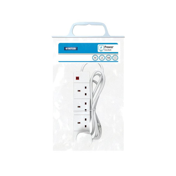 Status 4 Gang 2 Metre Extension Lead - Choice Stores