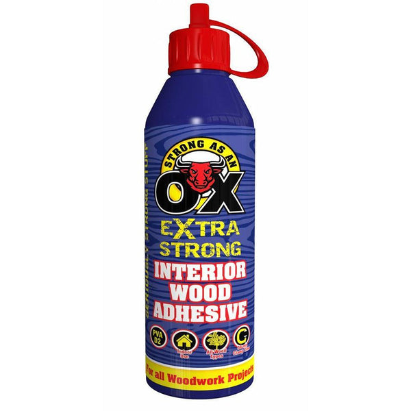Strong as an Ox Extra Strong Interior D2 Wood Adhesive | 500ml - Choice Stores