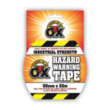 Strong as an Ox Industrial Strength Hazard Warning Tape | 50 x 33m - Choice Stores