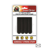 Strong as an Ox Removable Black Velcro Hook & Loop Strips | Pack of 4 - Choice Stores