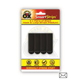 Strong as an Ox Removable Black Velcro Hook & Loop Strips | Pack of 4 - Choice Stores