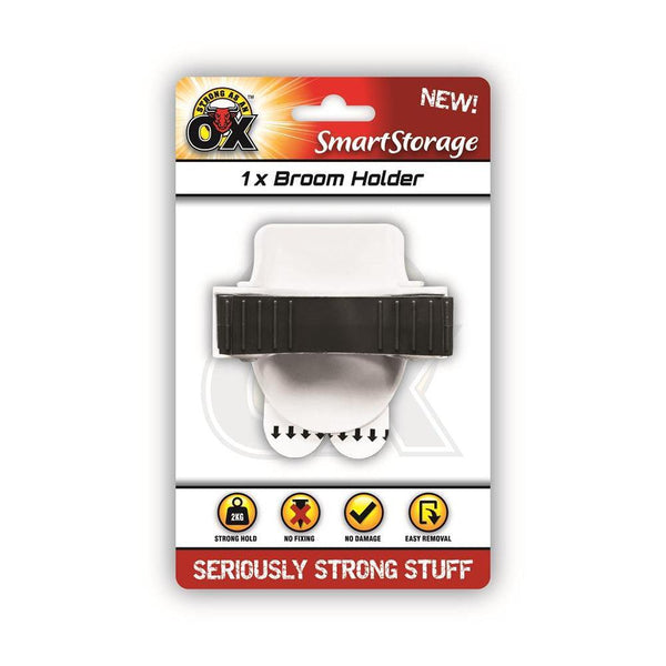 Strong as an Ox Removable Broom Holder | 2kg Capacity - Choice Stores
