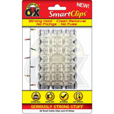 Strong as an Ox Removable Clear Cable Clips | Small | Pack 20 - Choice Stores