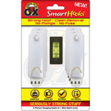 Strong as an Ox Removable Picture Hanging Plastic Hook with Mini Spirit Level | Pack of 6 - Choice Stores