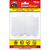 Strong as an Ox Removable Replacement Adhesive Strips | 800g Capacity | Small | Pack of 4 - Choice Stores