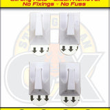 Strong As An Ox Smart Hooks Self Adhesive Small Square Hooks | 4 Pack - Choice Stores
