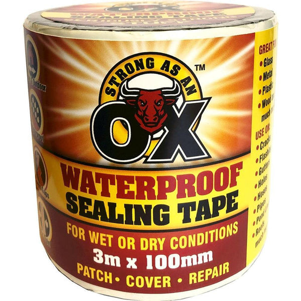 Strong as an Ox Waterproof Sealing Tape | 3m x 100mm - Choice Stores