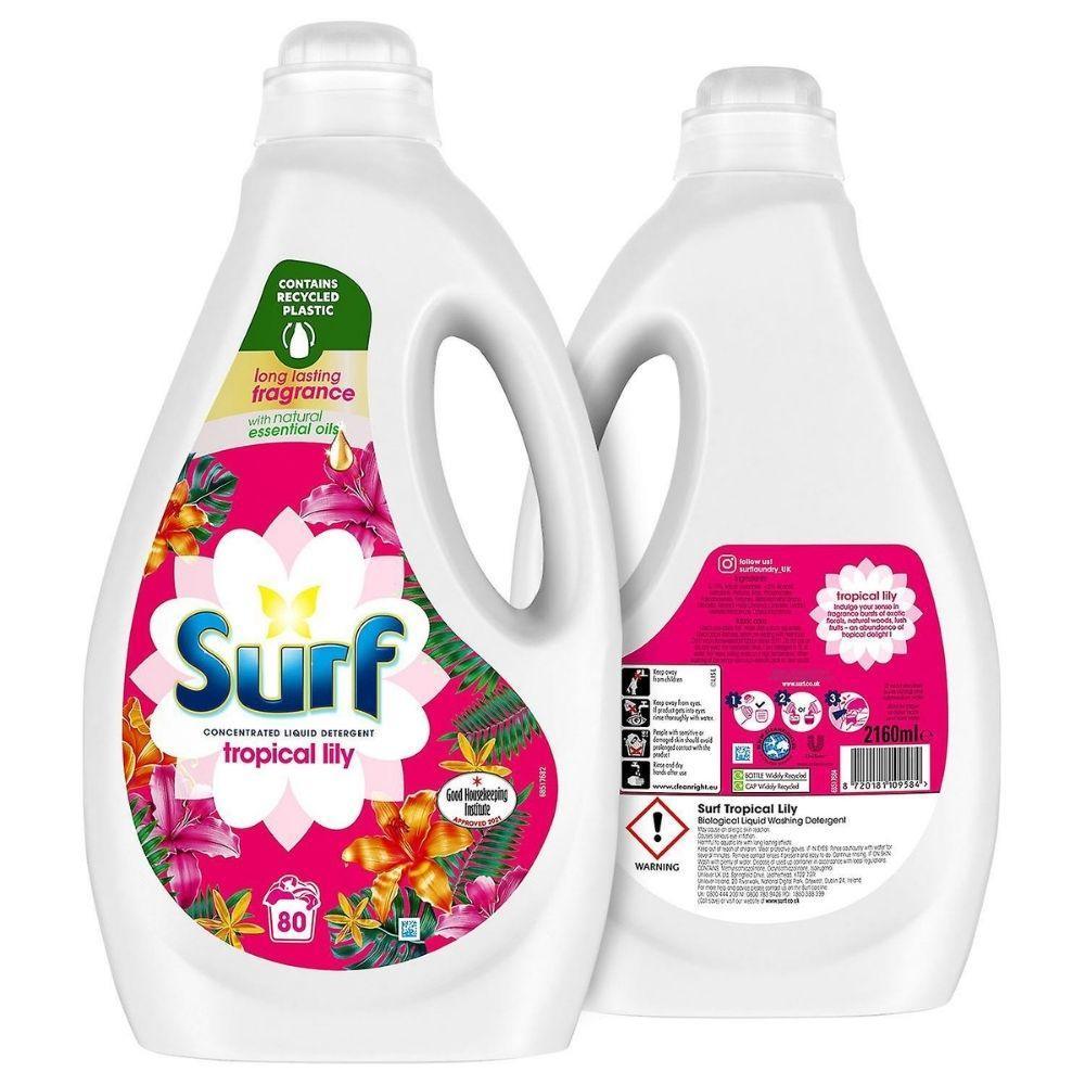 Surf Washing Liquid Detergent Tropical Lily | 80 Wash | 2.16L - Choice Stores