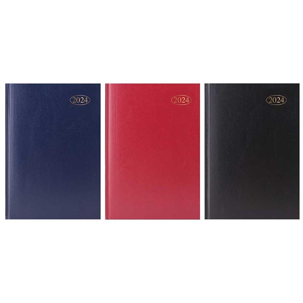 Tallon A5 Week to View Hardback Casebound Diary | Assorted Colours - Choice Stores