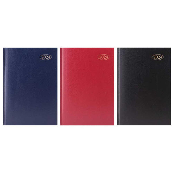 Tallon A5 Week to View Hardback Casebound Diary | Assorted Colours - Choice Stores