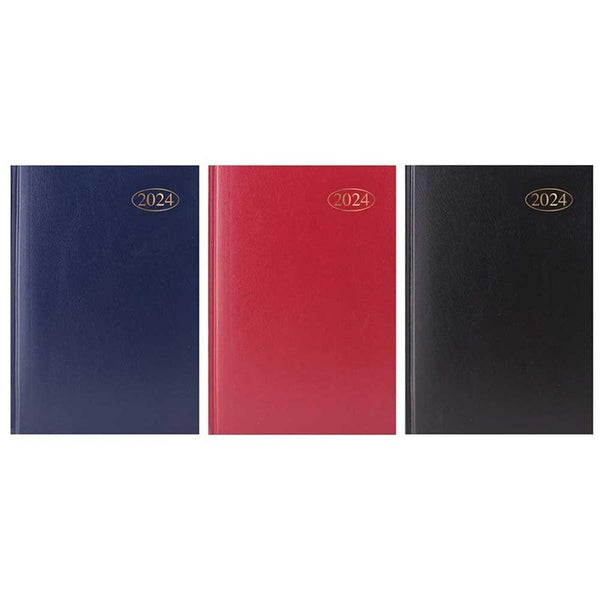 Tallon A6 Day a Page Hardback Casebound Diary | Assorted Colours - Choice Stores
