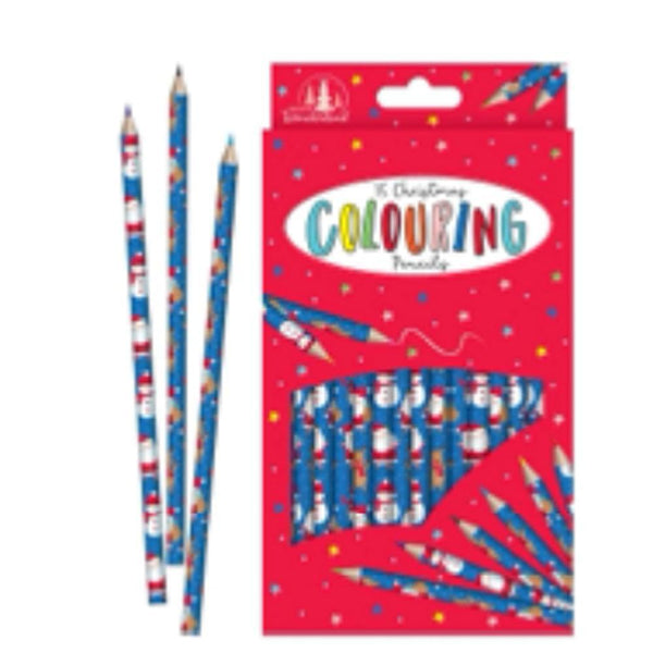 Tallon Childrens Christmas Designed Colouring Pencils | Pack of 15 - Choice Stores