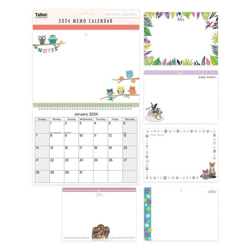 Tallon Compact Memo Calendar with Pen | Assorted - Choice Stores