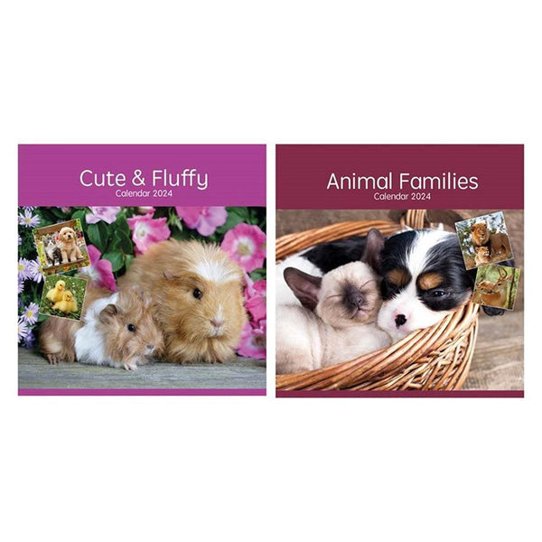 Tallon Square Calendar | Assorted Animals Cute & Fluffy - Choice Stores