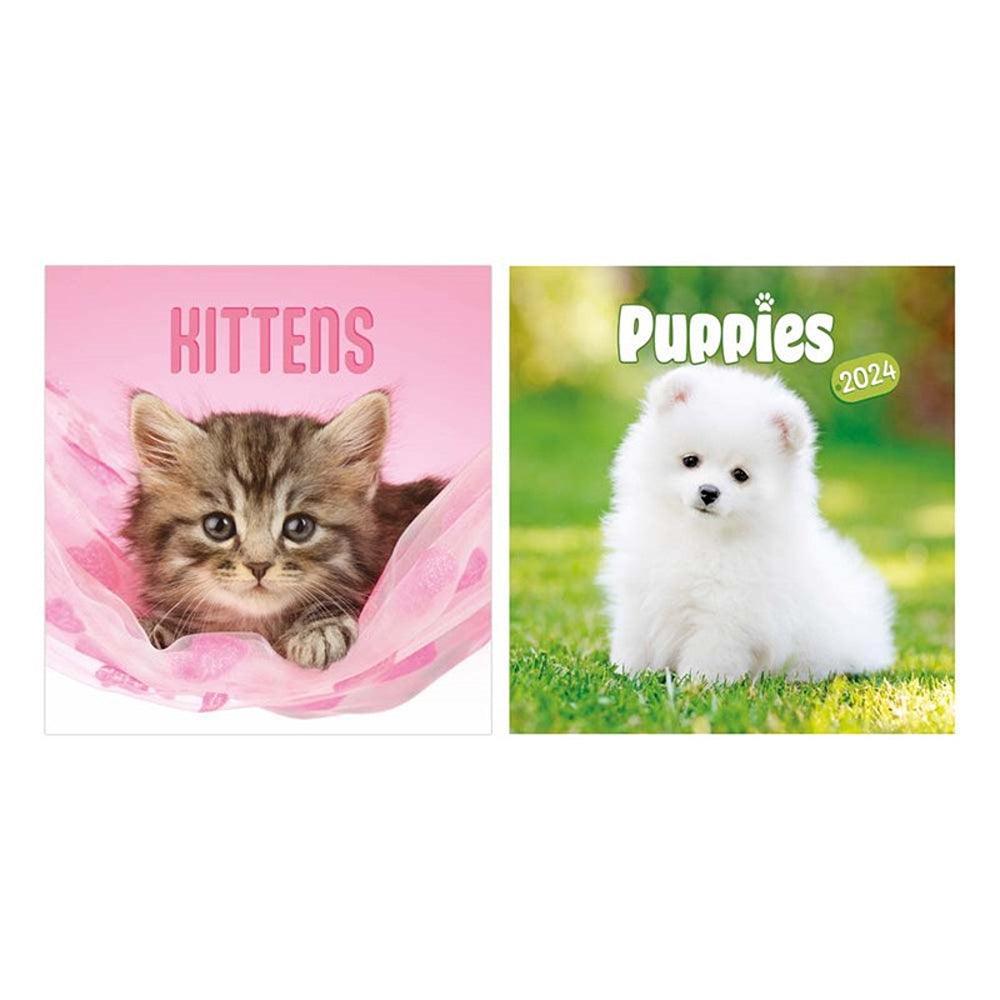 Tallon Square Calendar | Assorted Kittens & Puppies - Choice Stores
