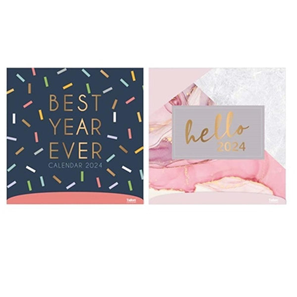 Tallon Square Coloured Calendar with Quotes | Assorted Designs - Choice Stores