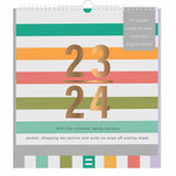 Tallon Stripe Design Academic 17 Month Week to View Wall Calendar - Choice Stores