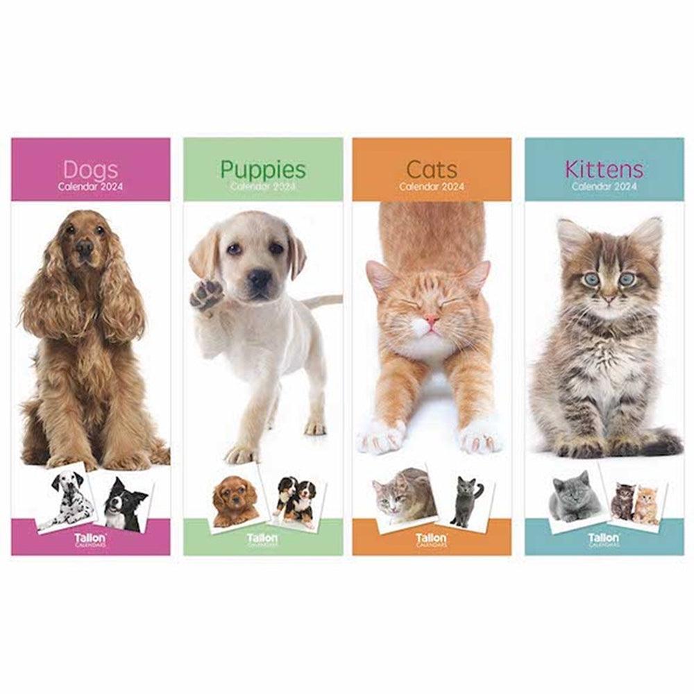 Tallon Super Slim Calendar | Assorted Dogs, Cats, Kittens & Puppies - Choice Stores