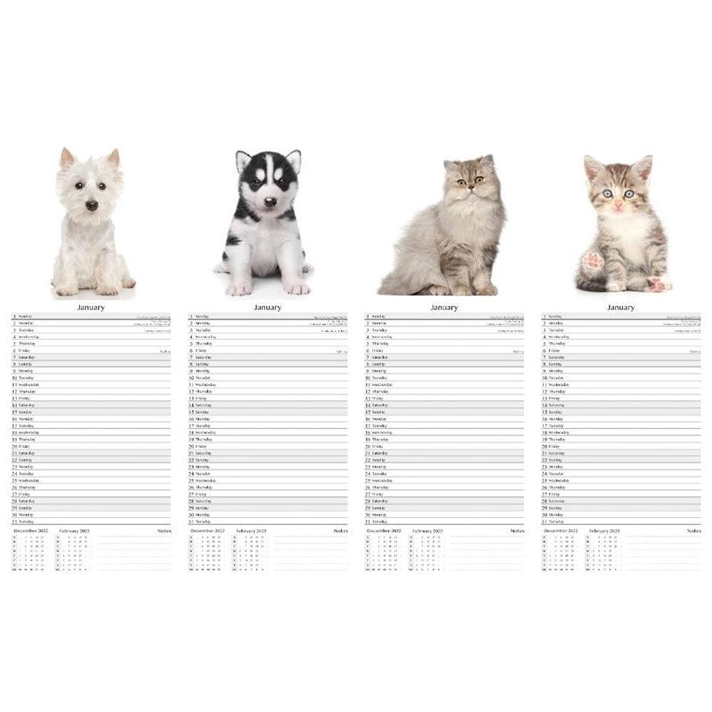 Tallon Super Slim Calendar | Assorted Dogs, Cats, Kittens & Puppies - Choice Stores