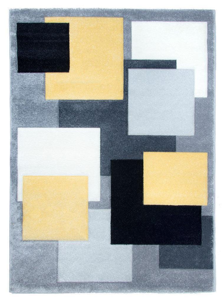 Tempo Square Yellow Rug - Choice Stores