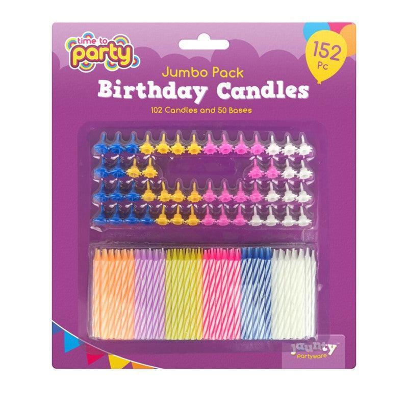 Time to Party Jumbo Pack Birthday Candles | 152 pieces - Choice Stores