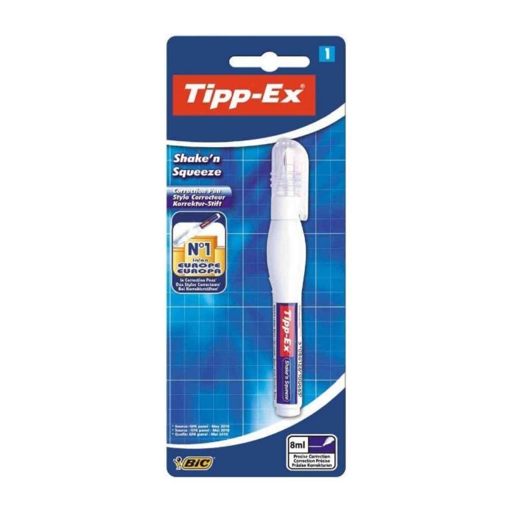 Tipp-Ex Shake'n Squeeze Correction Pen | Pack of 1 | 8 ml - Choice Stores