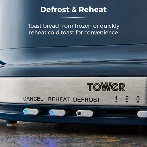 Tower Belle 2-Slice Toaster Midnight Blue | 800W - Choice Stores