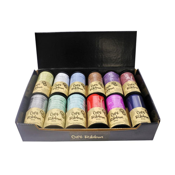 UBL Assorted Glitter Ribbon | 5mm x 54.8m - Choice Stores
