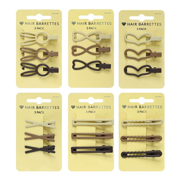 UBL Assorted Hair Barrettes | Pack of 6 - Choice Stores