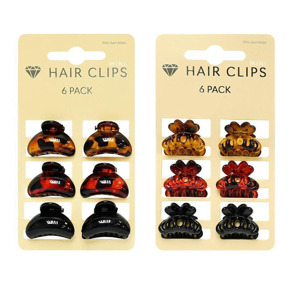 UBL Assorted Mini Hair Clips | Pack of 6 - Choice Stores