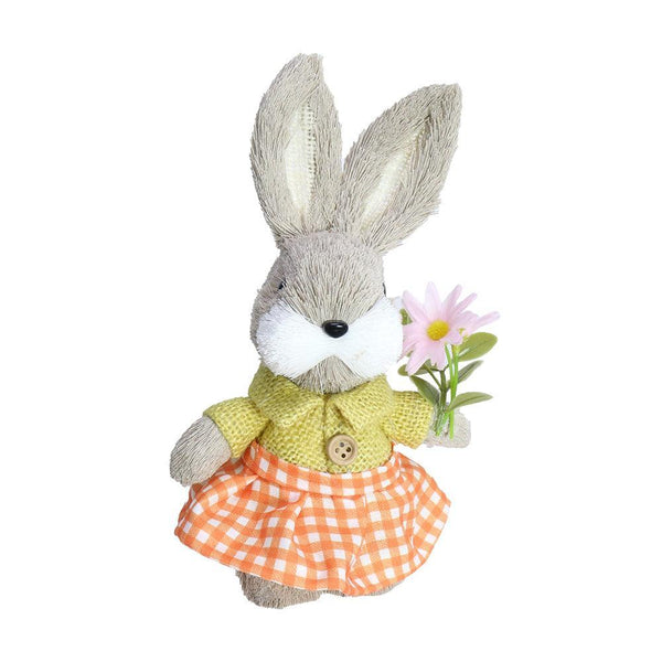 UBL Bloom Bunny Straw Character Decoration | Assorted | 21cm - Choice Stores