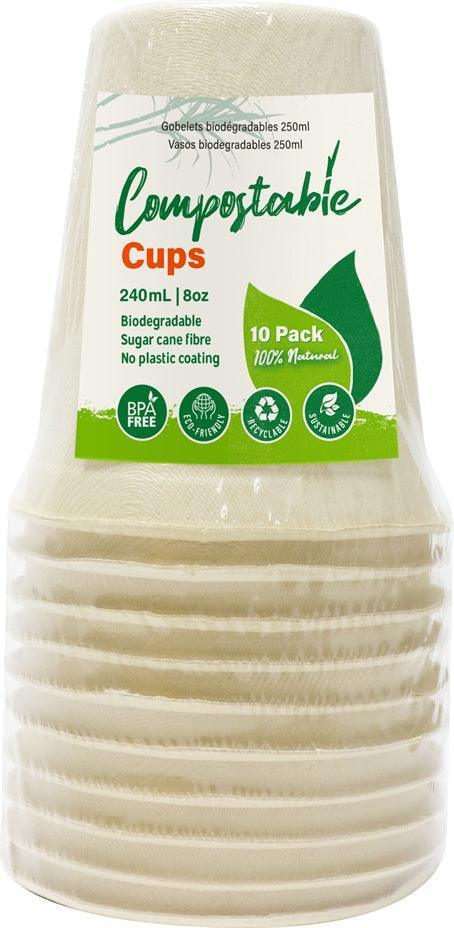 UBL Compostable Cups 250ml | Pack of 10 - Choice Stores