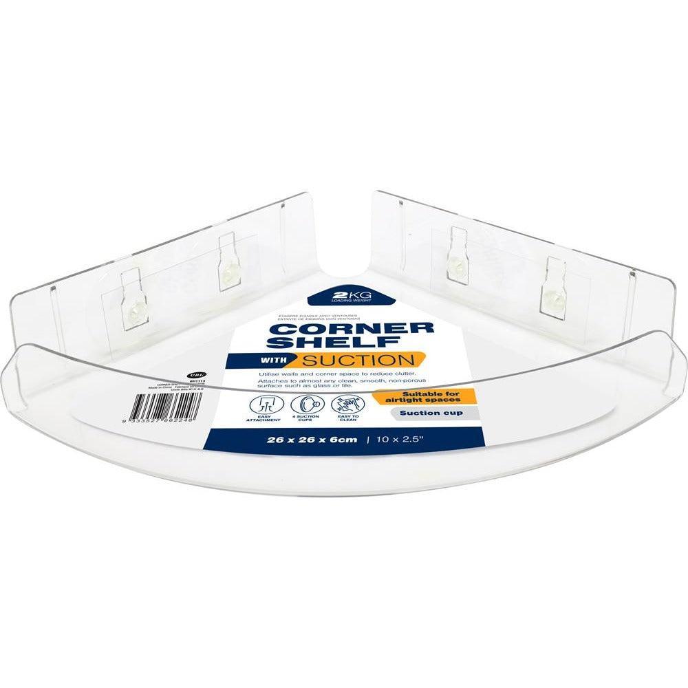 UBL Corner Shelf With Suction | 2kg Loaded Weight - Choice Stores