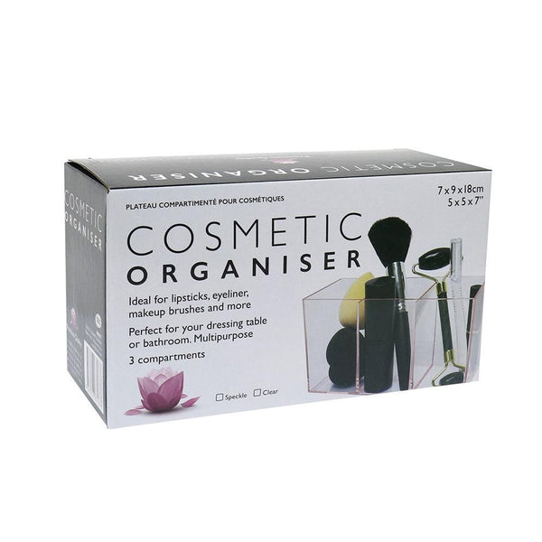 UBL Cosmetic 3 Compartment Organiser | 7 x 9 x 18cm - Choice Stores
