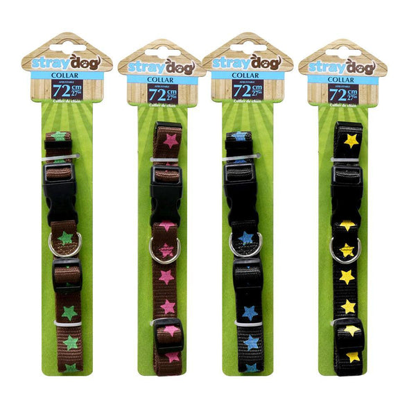 UBL Dog Collar Star Print | Adjustable | 72cm - Choice Stores