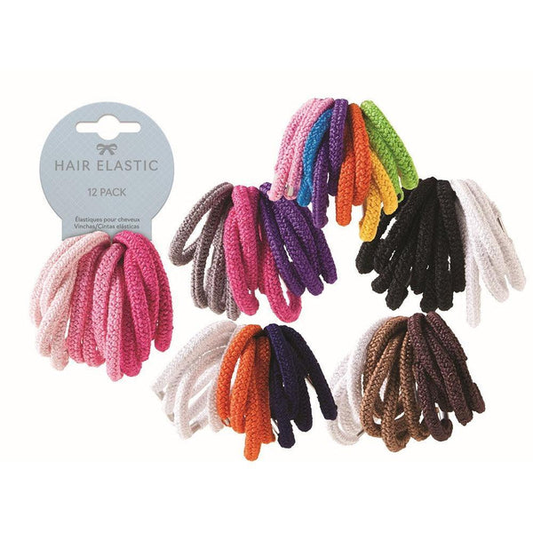 UBL Hair Tie Elastic 6 Assorted | Pack of 12 - Choice Stores