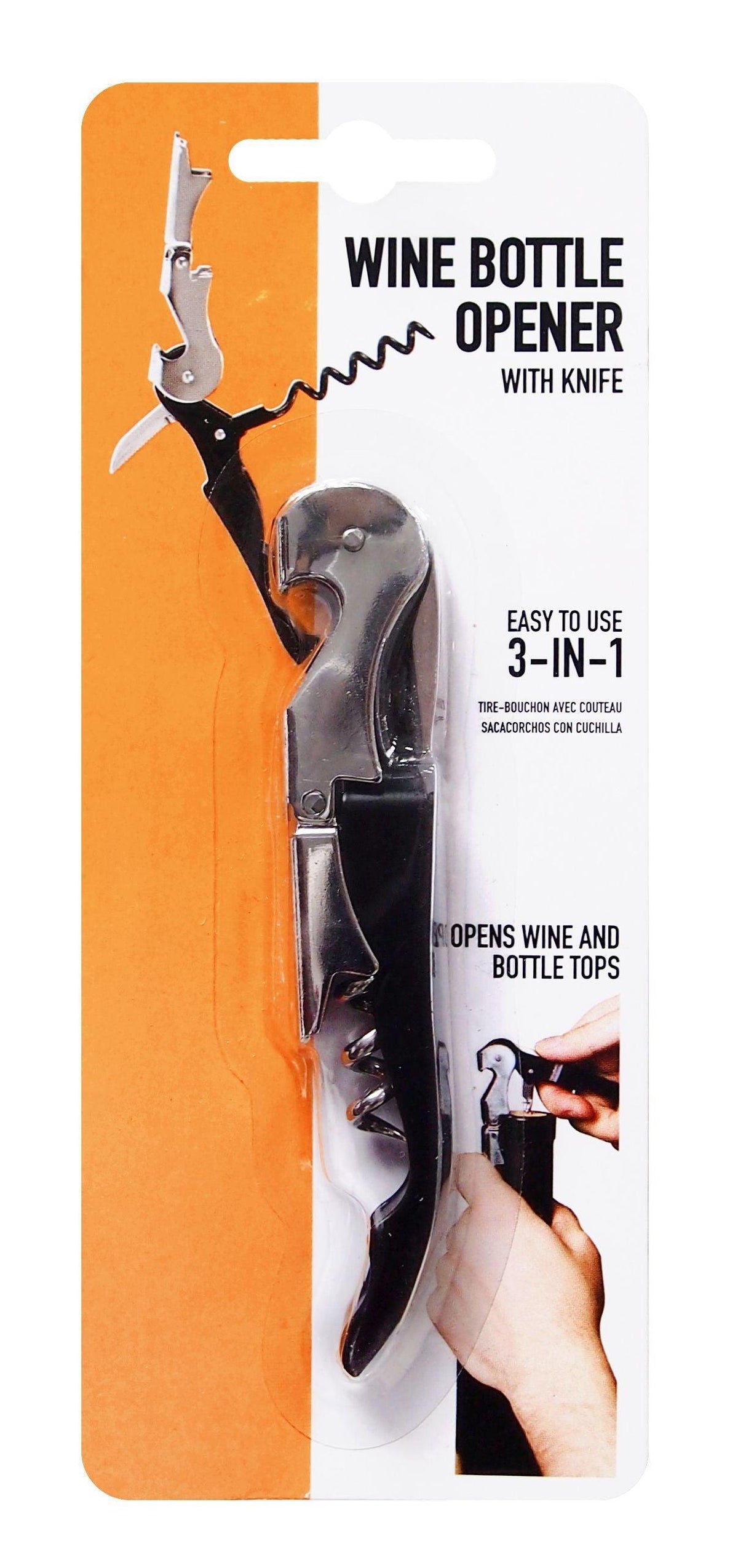 UBL Wine Bottle Opener with Knife | 3 in 1 - Choice Stores
