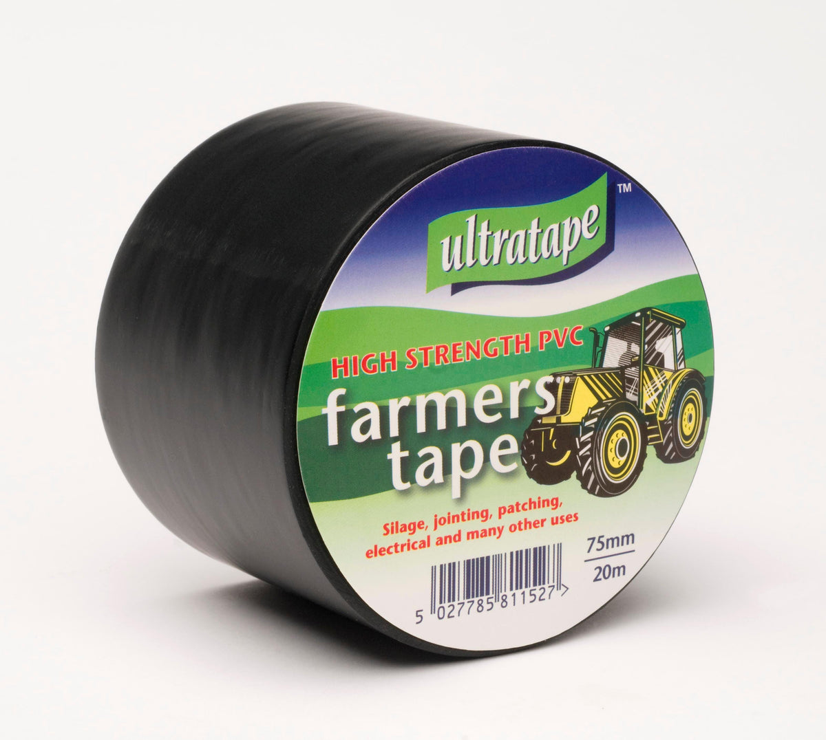 Ultratape Black Farmers PVC Tape | 75mm x 20mtr - Choice Stores