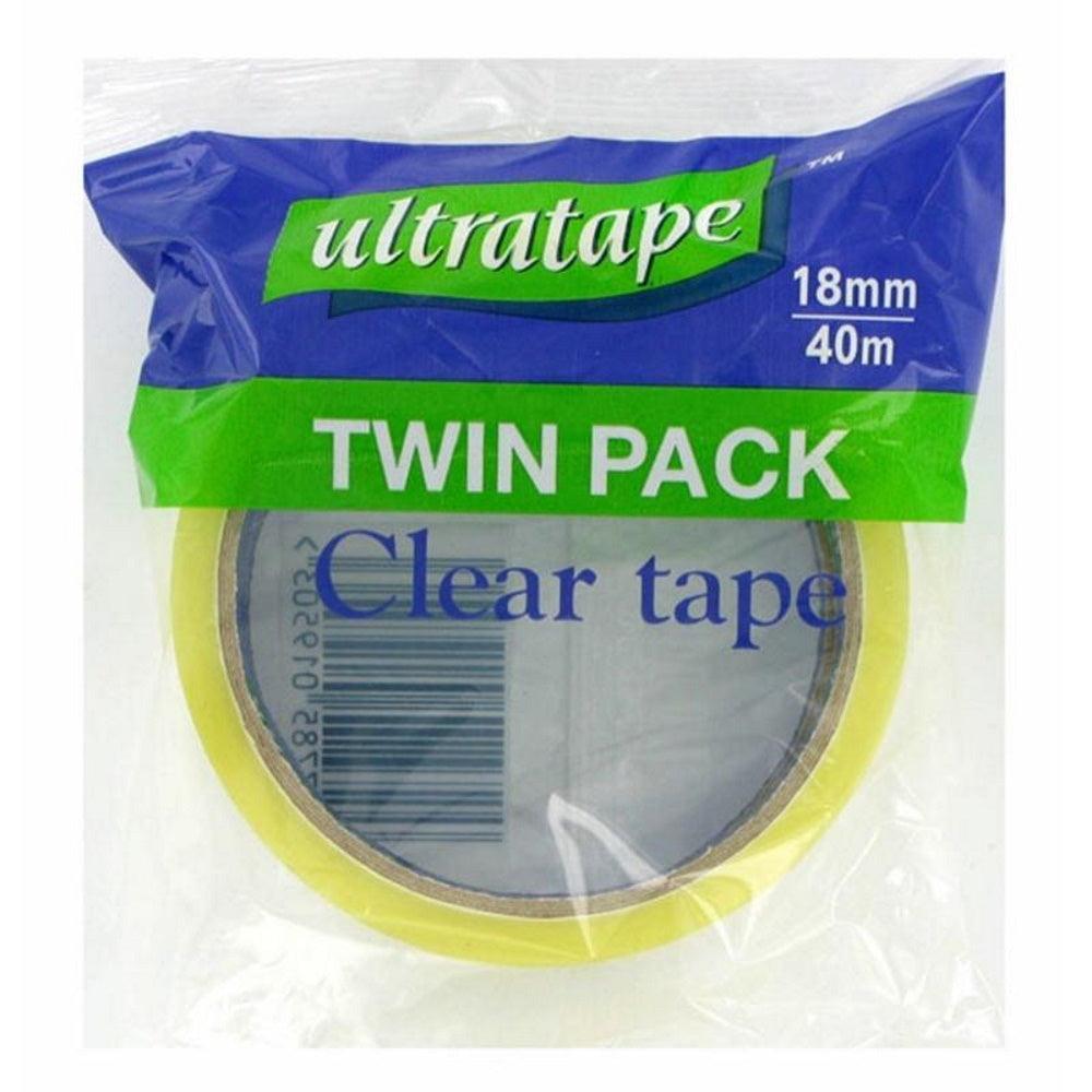 Ultratape Twin Pack Tape 18mm x 40mtr - Choice Stores