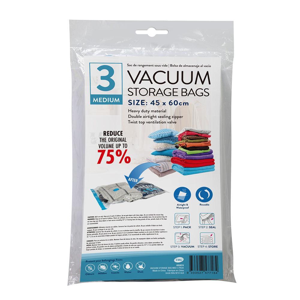 Vacuum Storage Bag Medium|3 Pack