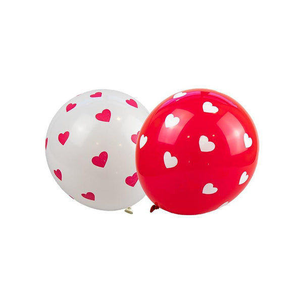 Valentine's Day Heart Printed Balloons | Pack of 10 - Choice Stores