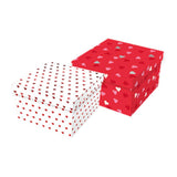 Valentines Day Heart Design Square Gift Boxes | Assorted Design - Choice Stores