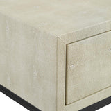 Walker Edison Vetti Drawer Faux Shagreen One Drawer Side Table | 24in - Choice Stores