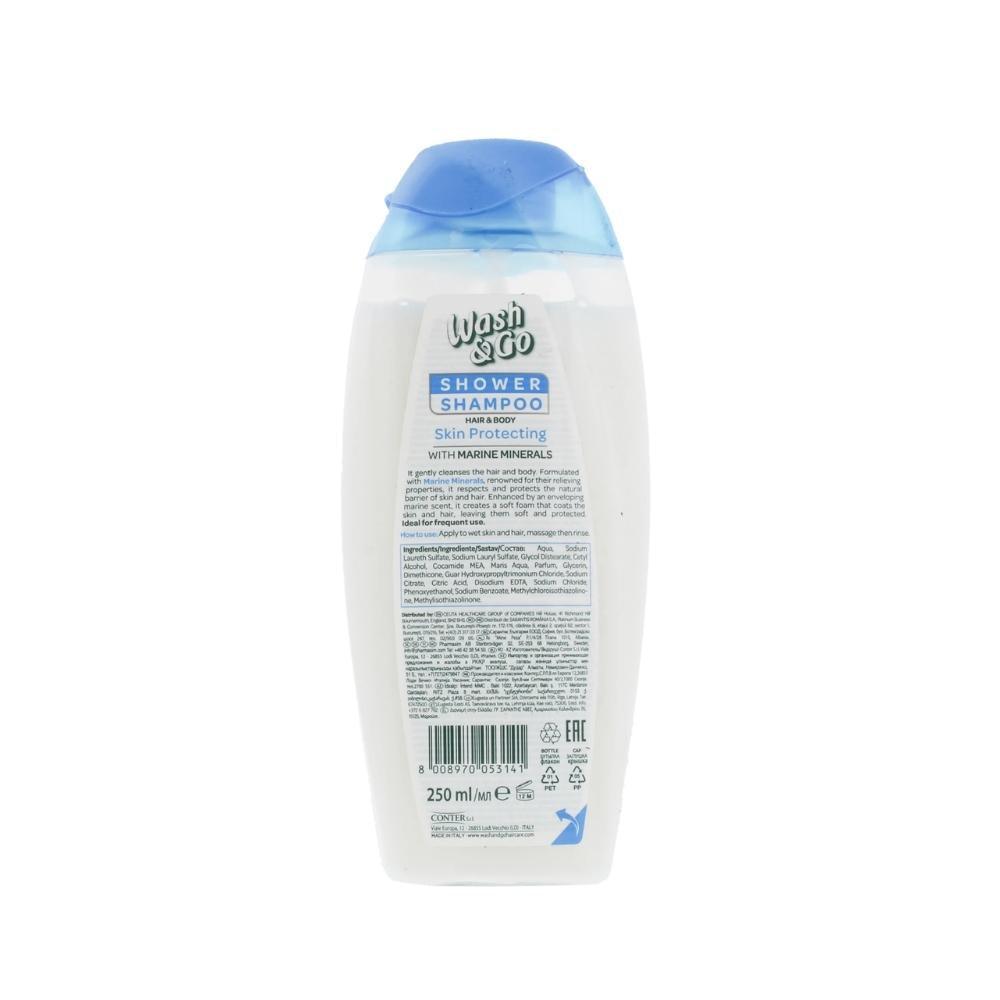 Wash &amp; Go Shower Shampoo Hair &amp; Body | 250ml - Choice Stores