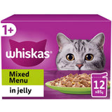 Whiskas 1+ Adult Mixed Menu in Jelly Wet Cat Food Pouches | Pack of 12 - Choice Stores