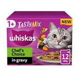 Whiskas 1+ Adult Tasty Mix Chef's Choice in Gravy Wet Cat Food Pouches | Pack of 12 - Choice Stores