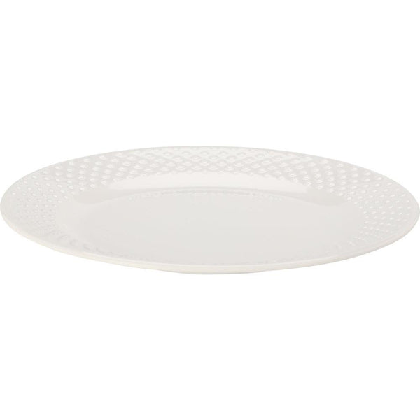 White Melamine Picnic Plate with Dots | 20.3cm - Choice Stores