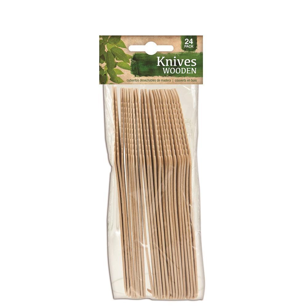 Wooden Disposable Knives | 24 Pack - Choice Stores